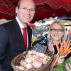 Minister for Agriculture Simon Coveney TD with Darina Allen, Ballymaloe Cookery School at the launch the Ring of Cork Festival in Midleton.